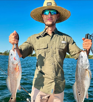 Catching Redfish at Calaveras Lake! 